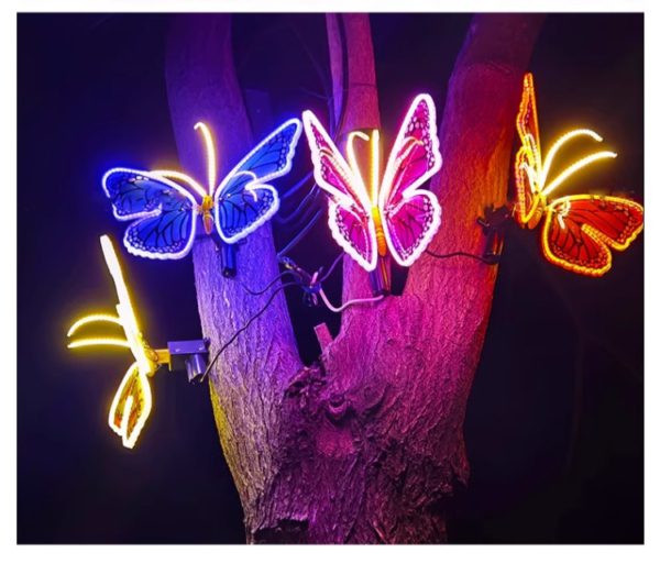 Solar luminous waterproof butterfly outdoor light dynamic butterfly light courtyard garden shopping mall hotel landscape setting light - Image 6