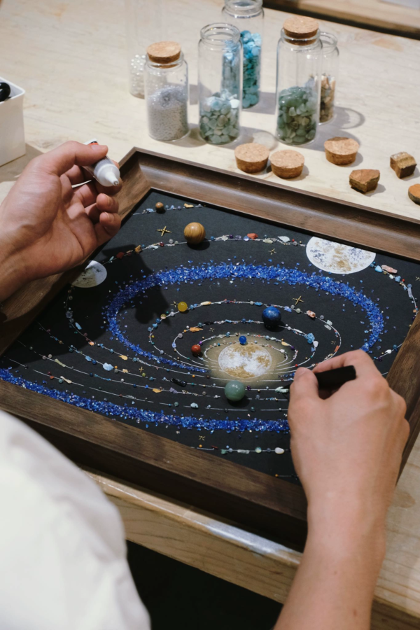 宇宙标本DIY 礼物 装饰画 八大行星 太阳系 软装 家居画 - 图片 4