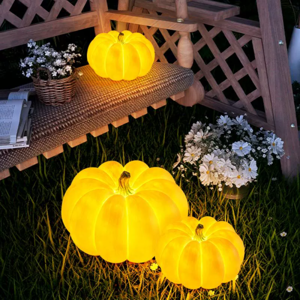 Pumpkin outdoor light waterproof garden landscape light garden villa terrace outdoor portable light decoration atmosphere lawn light