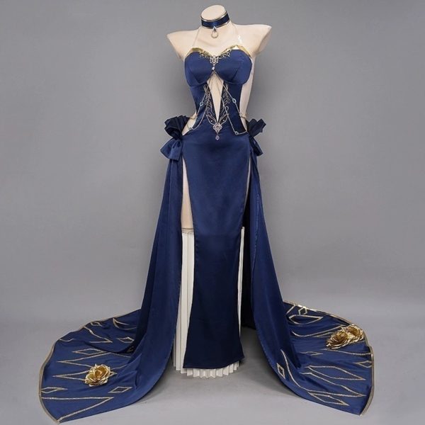 C.C. Chessboard Evening Dress Cosplay – Mahjong Soul × Code Geass Collaboration Costume for Women