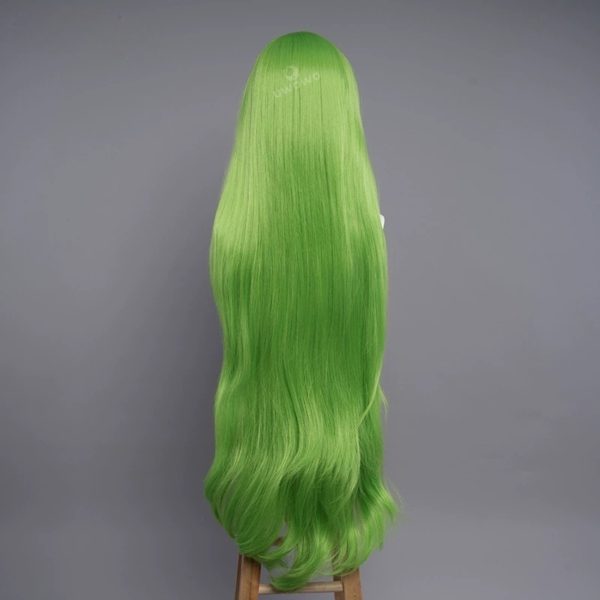 C.C. Cosplay Wig – Code Geass Green 100cm Long Wig for Dress Version Costume - Image 2