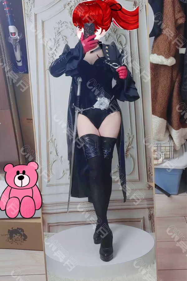 Persona 5 Cosplay – Kasumi Yoshizawa Phantom Thief Outfit (Leather Costume Set) - Image 7