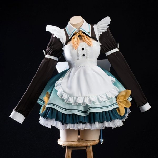 Honkai: Star Rail Firefly Maid Cosplay Costume – Fan-Made Outfit for Women - Image 3