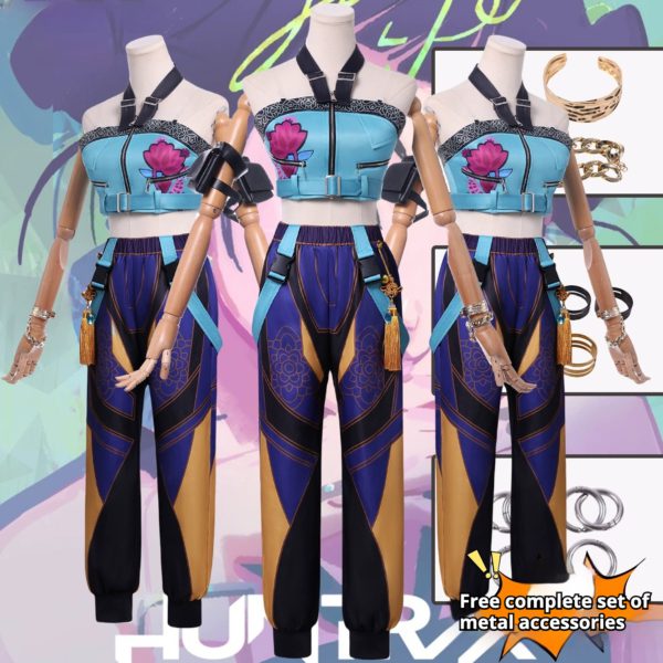K-POP Demon Hunter Girl Group Cosplay – Zoe Movie-Inspired Outfit for Women - Image 5