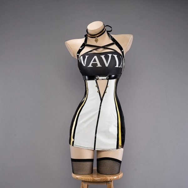 Genshin Impact Navia Racing Suit Cosplay Costume – Fan-Made Full Set for Women - Image 3