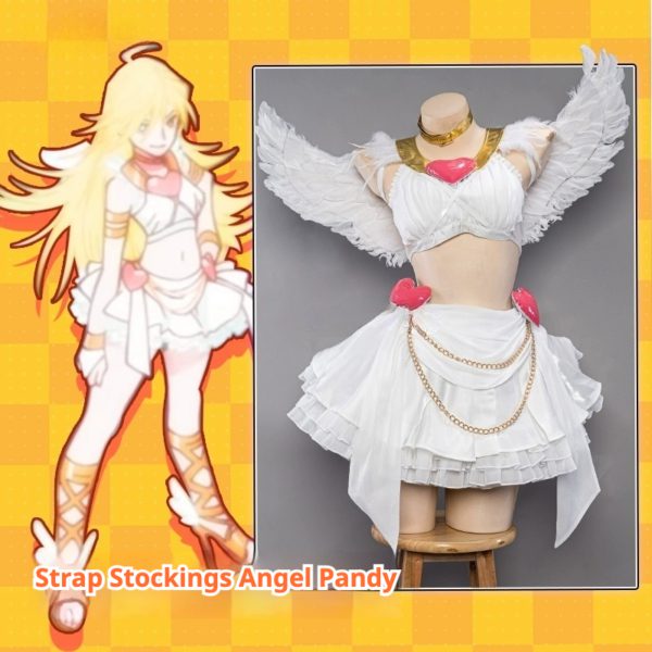 Panty & Stocking with Garterbelt Panty Transformation Outfit Cosplay Costume for Women