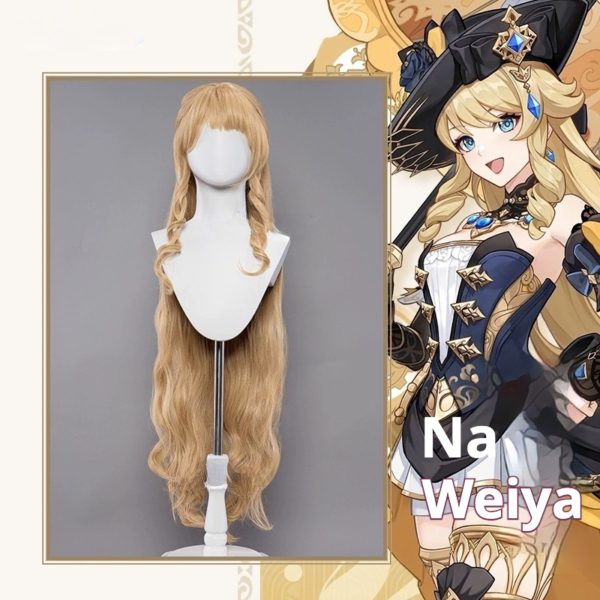 Genshin Impact Navia Wig – Cosplay Prop & Accessory