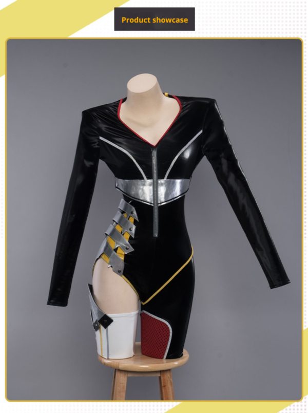Genshin Impact Ningguang Racing Suit Cosplay Costume – Full Set for Women (Fan-Made) - Image 3
